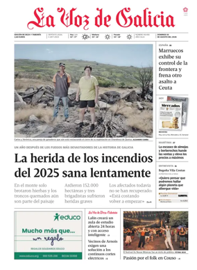 Cover of La Voz de Galicia (Deza)