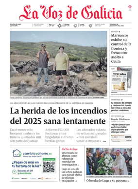 Cover of La Voz de Galicia (Lugo)