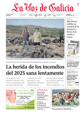 Cover of La Voz de Galicia (Monforte)