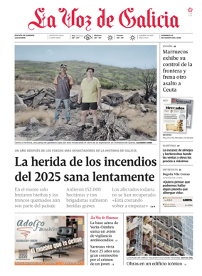 Cover of La Voz de Galicia (Ourense)