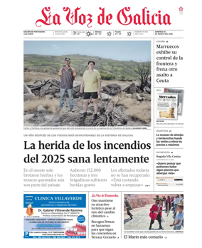 Cover of La Voz de Galicia (Pontevedra)