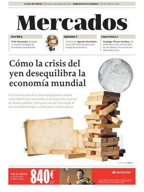 Cover of La Voz de Galicia (Santiago) - Mercados