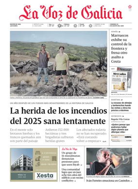 Cover of La Voz de Galicia (Vigo)