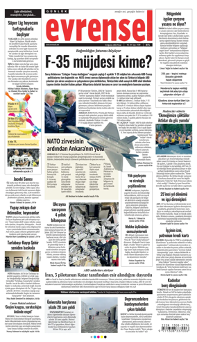 Cover of Evrensel Gazetesi