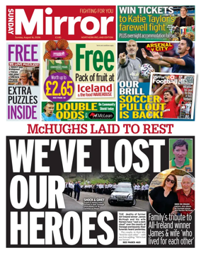 Cover of Sunday Mirror (Northern Ireland)