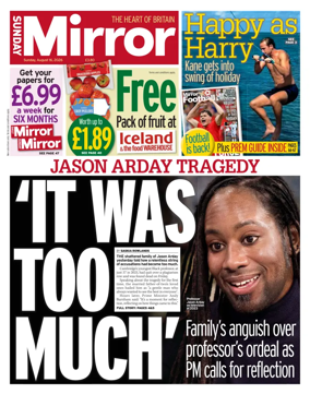 Cover of Sunday Mirror