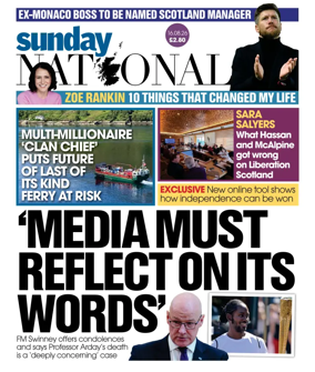 Cover of The National (Scotland)
