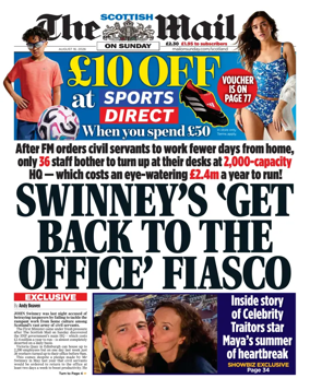 Cover of The Scottish Mail on Sunday