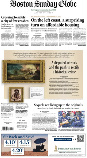 Cover of Boston Sunday Globe