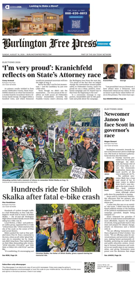 Cover of Burlington Free Press