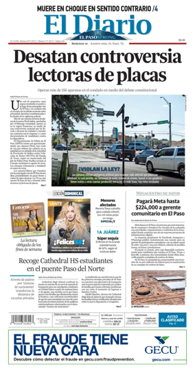 Cover of El Diario de El Paso