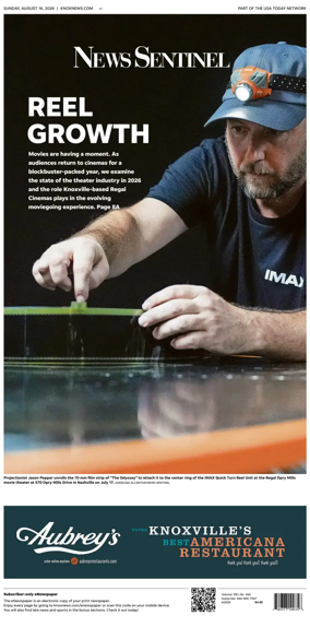 Cover of Knoxville News Sentinel