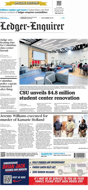 Cover of Ledger-Enquirer (Sunday)
