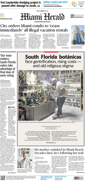 Cover of Miami Herald (Sunday)
