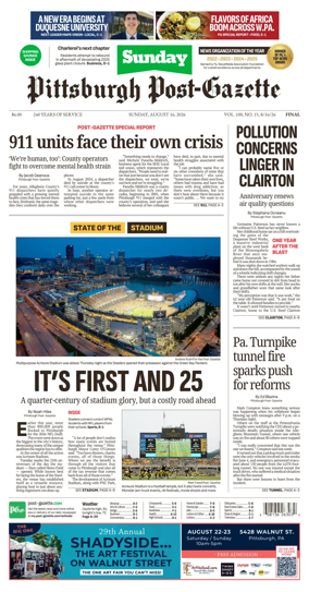 Cover of Pittsburgh Post-Gazette