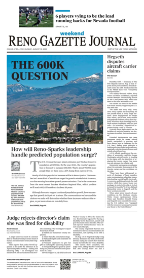 Cover of Reno Gazette Journal