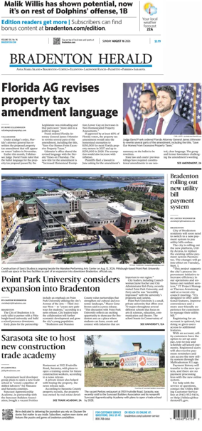 Cover of The Bradenton Herald (Sunday)