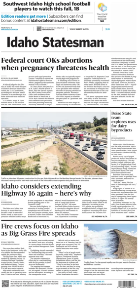 Cover of The Idaho Statesman (Sunday)