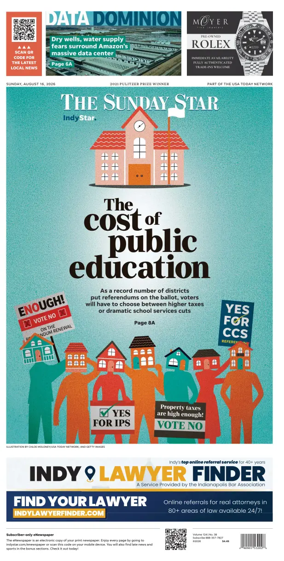 Cover of The Indianapolis Star