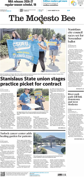 Cover of The Modesto Bee (Sunday)