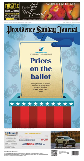 Cover of The Providence Journal