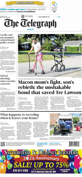 Cover of The Telegraph (Macon) (Sunday)