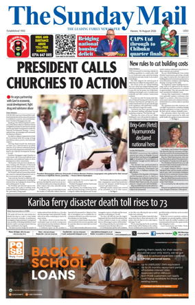 Cover of The Sunday Mail (Zimbabwe)