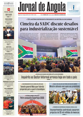 Cover of Jornal de Angola