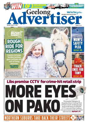 Cover of Geelong Advertiser