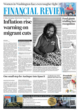Cover of The Australian Financial Review