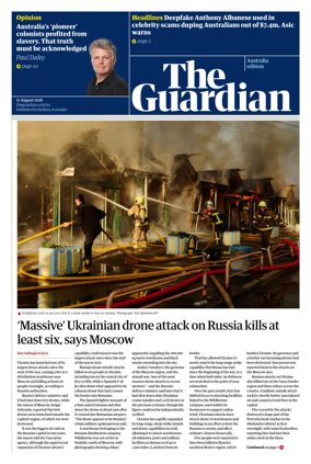 Cover of The Guardian Australia