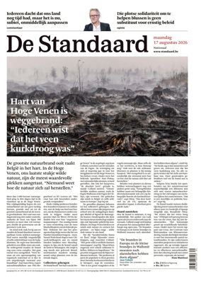 Cover of De Standaard