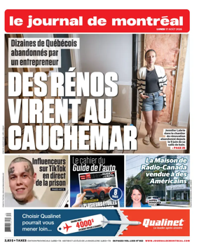 Cover of Le Journal de Montreal