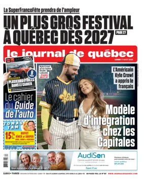 Cover of Le Journal de Quebec