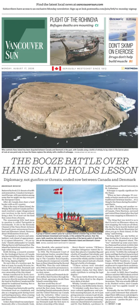 Cover of Vancouver Sun