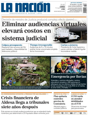 Cover of La Nacion (Costa Rica)