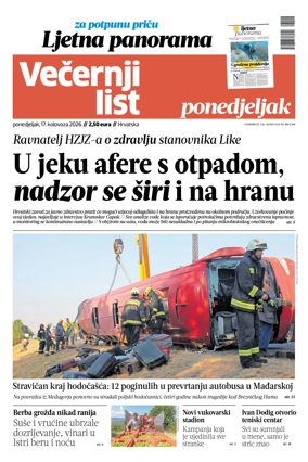 Cover of Vecernji list - Hrvatska