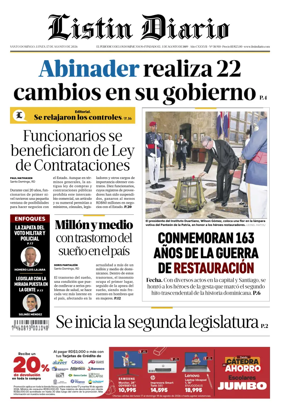 Cover of Listin Diario