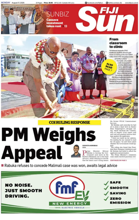 Cover of Fiji Sun