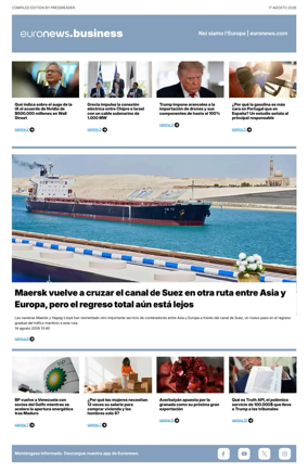 Cover of Euronews Business (Spanish) Compiled Edition