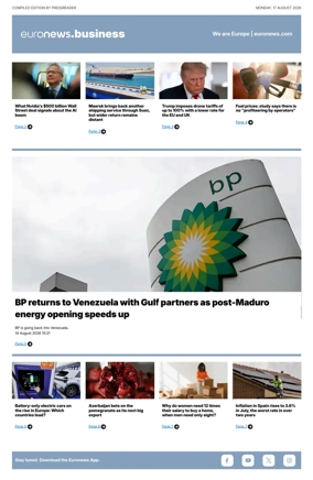 Cover of Euronews Business