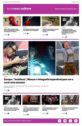 Cover of Euronews Culture and Sport (Portuguese)