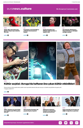 Cover of Euronews Culture and Sport (Turkish) Compiled Edition