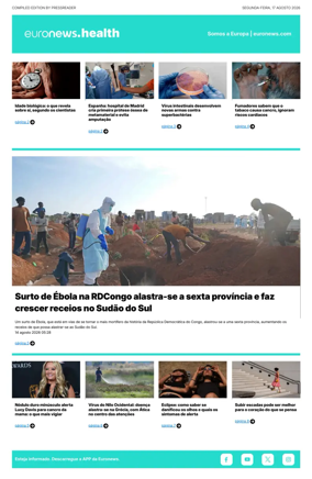 Cover of Euronews Health (Portuguese)