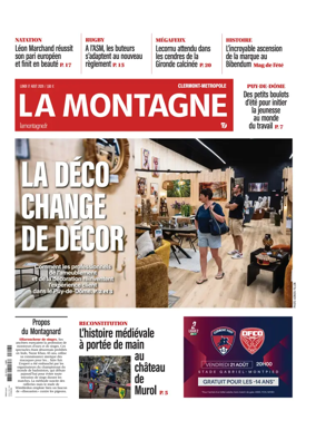 Cover of La Montagne (Clermont-Metropole)