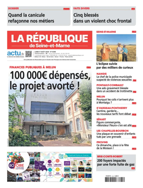 Cover of La Republique de Seine-et-Marne (Edition A-B)