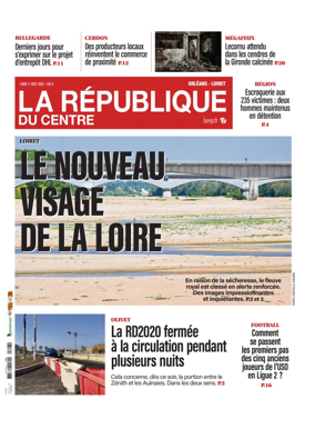 Cover of La Republique du Centre (Orleans - Loiret))