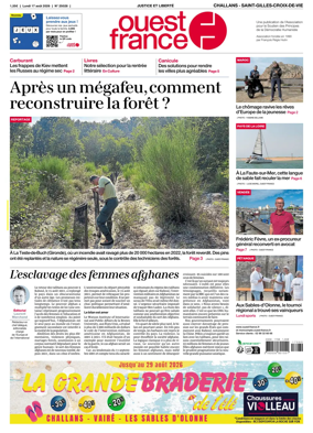 Cover of Ouest France (Challans / Saint-Gilles-Croix-de-Vie)