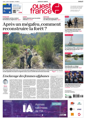 Cover of Ouest France (Cholet)