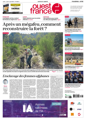 Cover of Ouest-France (Fougeres Vitre)